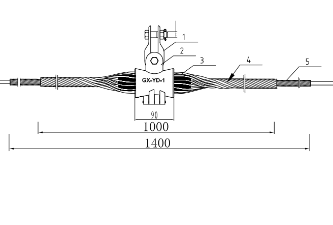 BỘ TREO ĐỠ CÁP QUANG ADSS KV400
