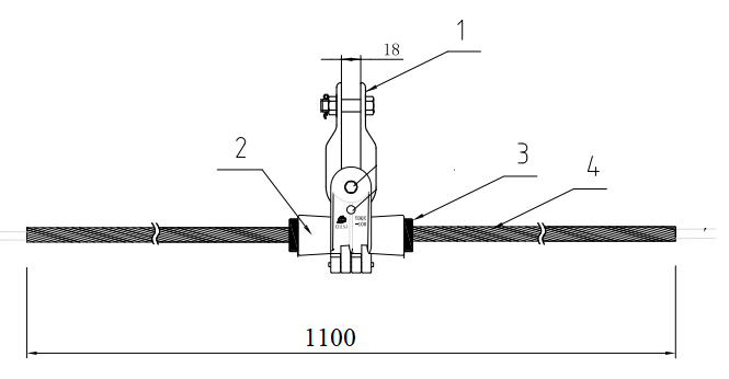 BỘ TREO ĐỠ CÁP QUANG ADSS KV300