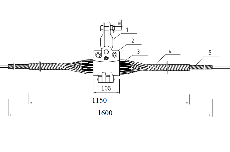 BỘ TREO ĐỠ CÁP QUANG ADSS KV500