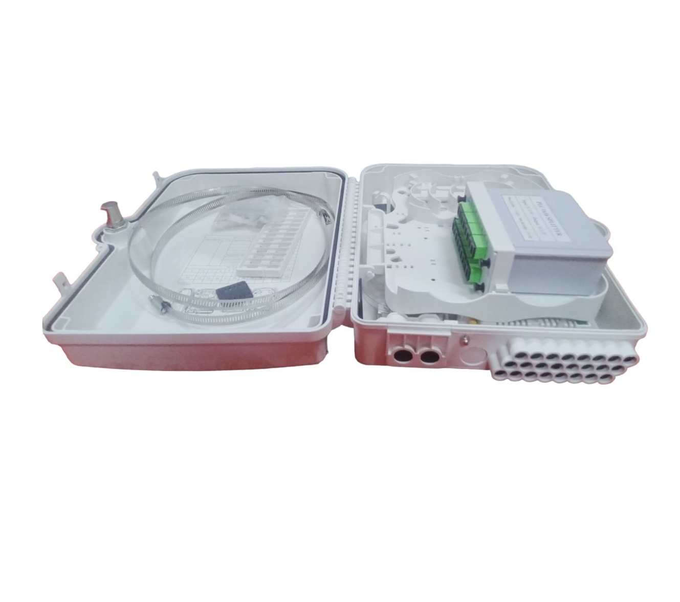 ODF  16Fo Outdoor nhựa Full phụ kiện PLC box
