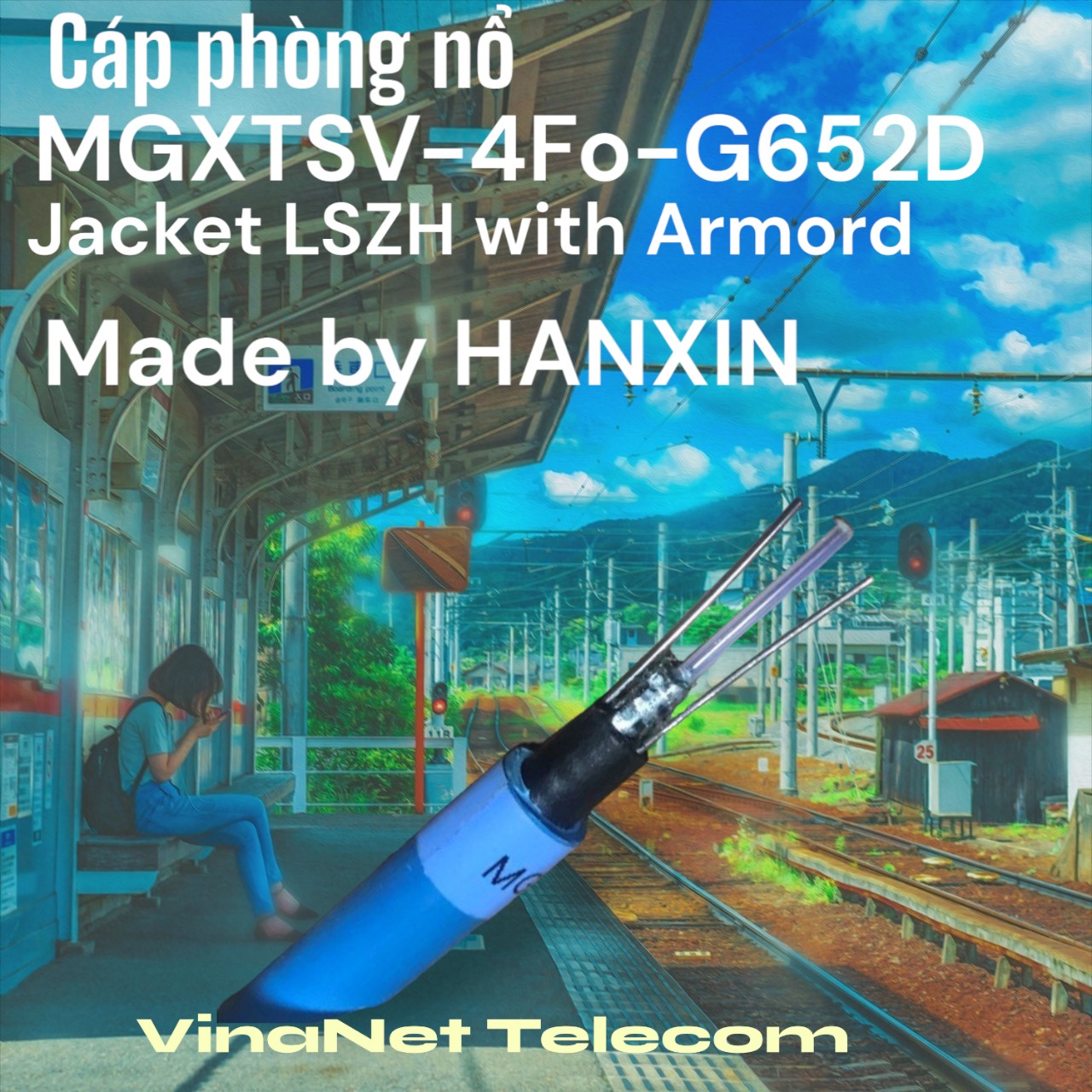 Cáp phòng nổ 04Fo-Singlemode- MGXTSV-Hanxin